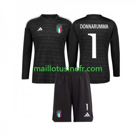 Maillot de Foot Italie Donnarumma 1 Extérieur Gardien 2023 Manches Longues - Enfant